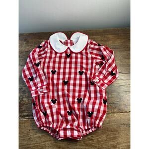 Stitchy Fish "Oh Toodles" Embroidered Checked Bubble‎ 2T
